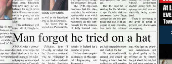 funny irish newspaper headlines